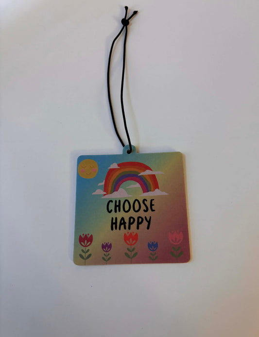 Freesia Car Air Freshener; Choose Happy