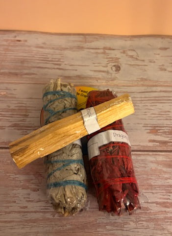 Dragon Blood and White Sage Bundle - Smudging
