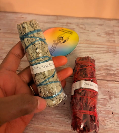 Dragon Blood and White Sage Bundle - Smudging