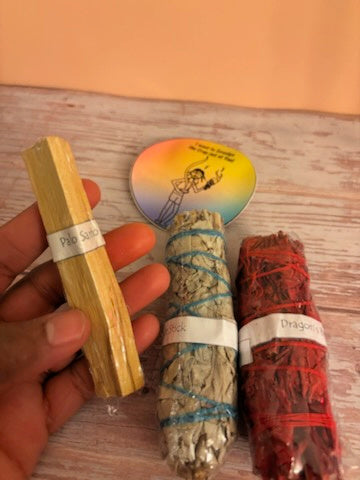 Dragon Blood and White Sage Bundle - Smudging