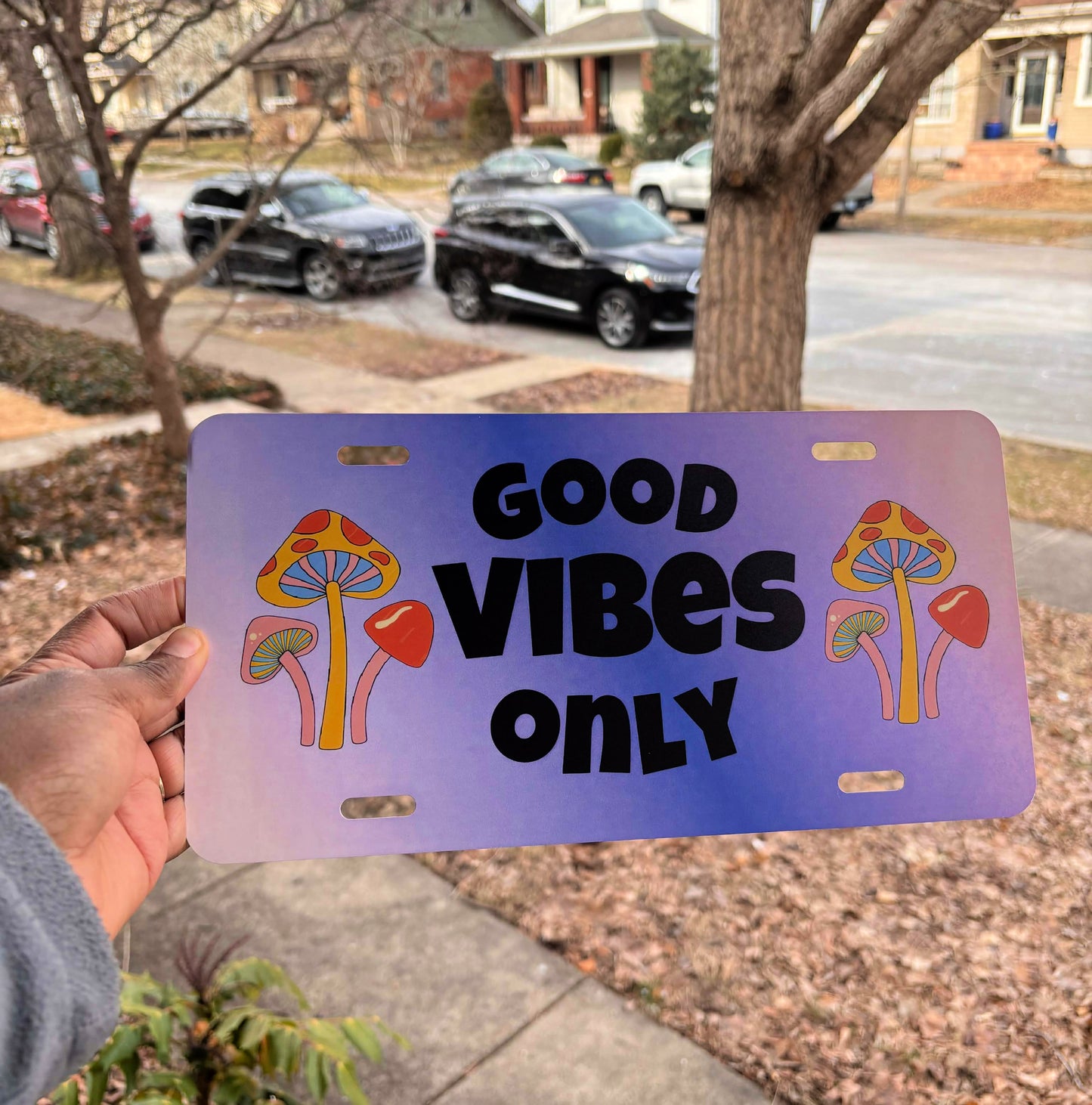 Good Vibes Only; Vanity License Plate
