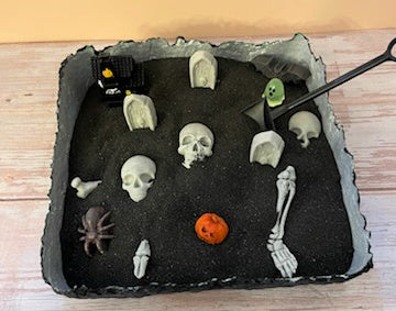 Halloween Zen Garden - DIY Cemetery Sensory Kit