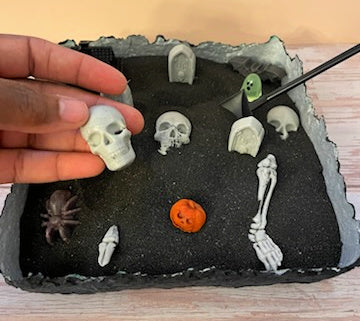Halloween Zen Garden - DIY Cemetery Sensory Kit