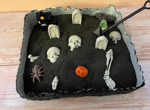 Halloween Zen Garden - DIY Cemetery Sensory Kit
