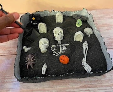 Halloween Zen Garden - DIY Cemetery Sensory Kit