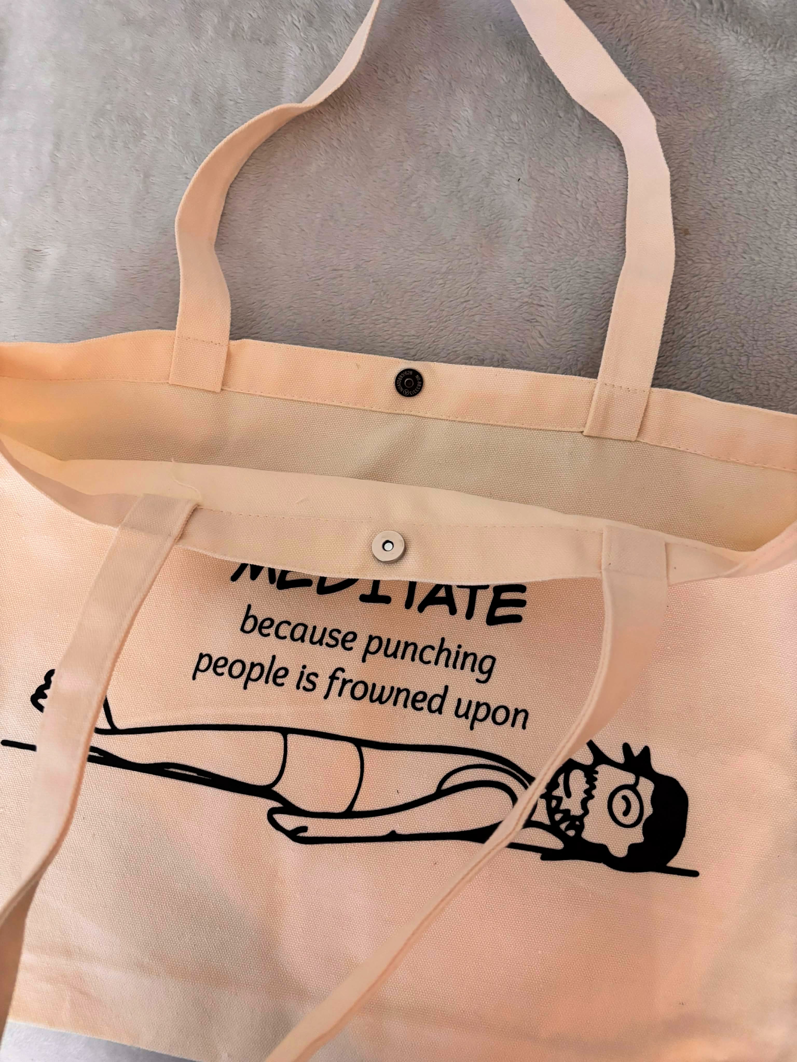 Punching People Tote Bag