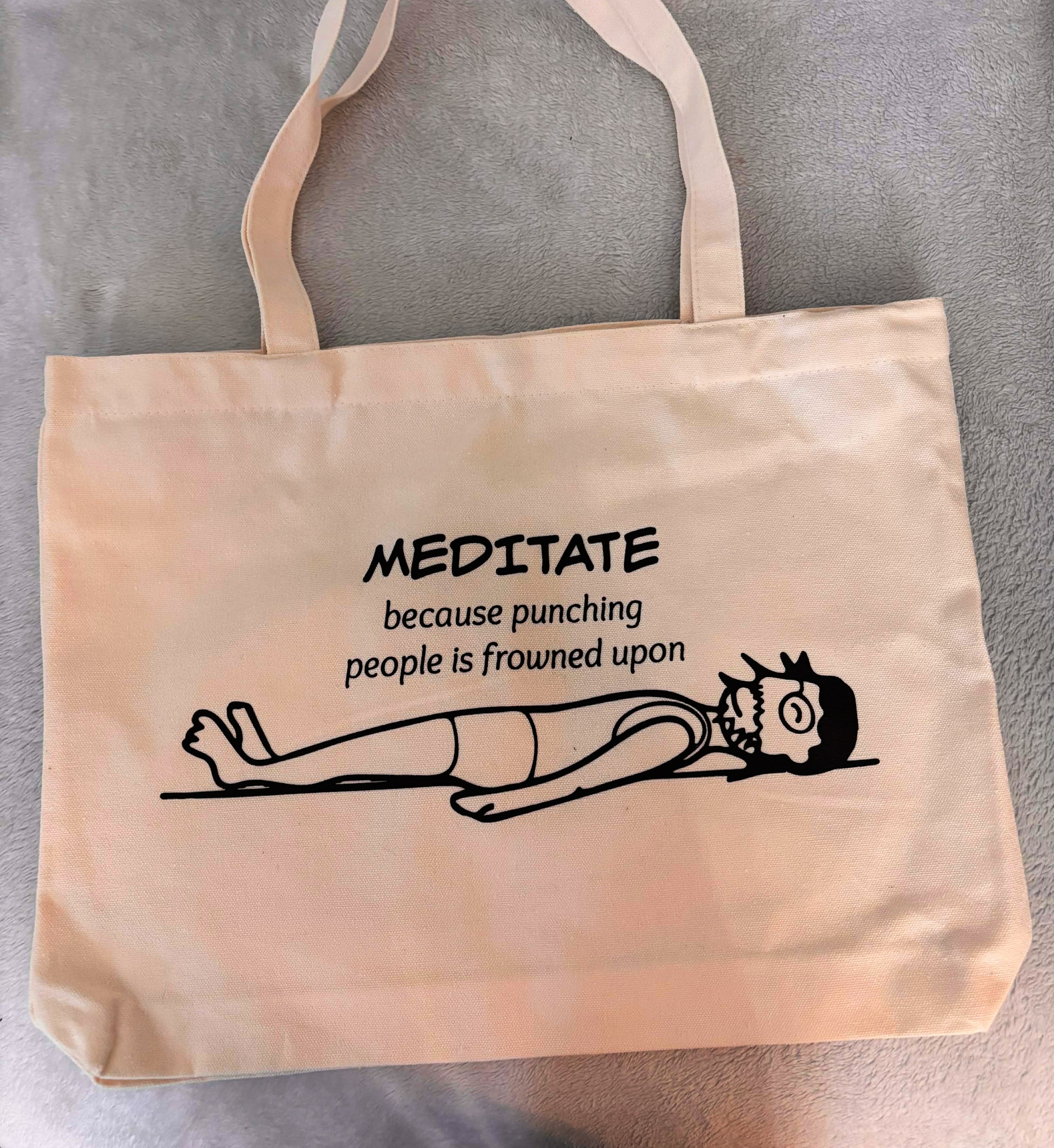 Punching People Tote Bag